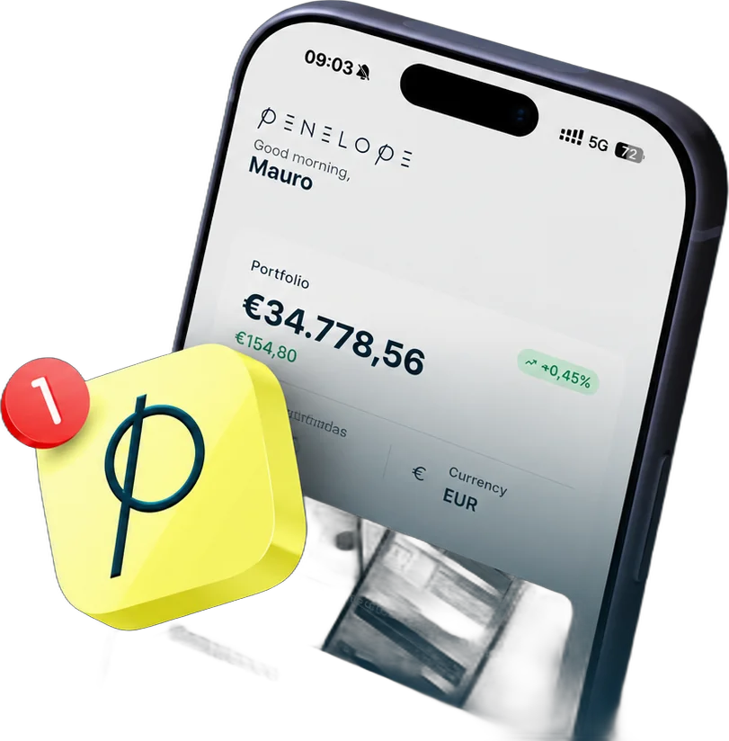 L'app Penelope su smartphone